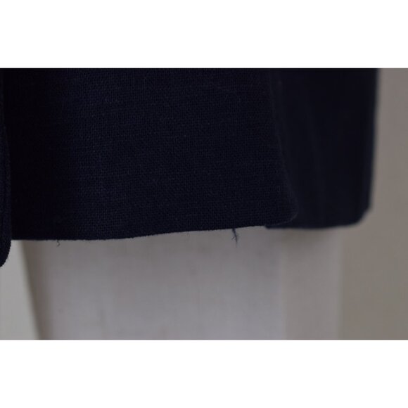 Vintage 90s Navy Linen/Rayon Jacket size 10‎ - Picture 10 of 10